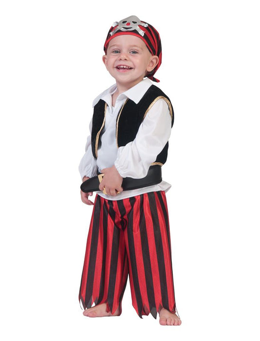 Baby Piraten Kostüm | Anzug mit Bandana