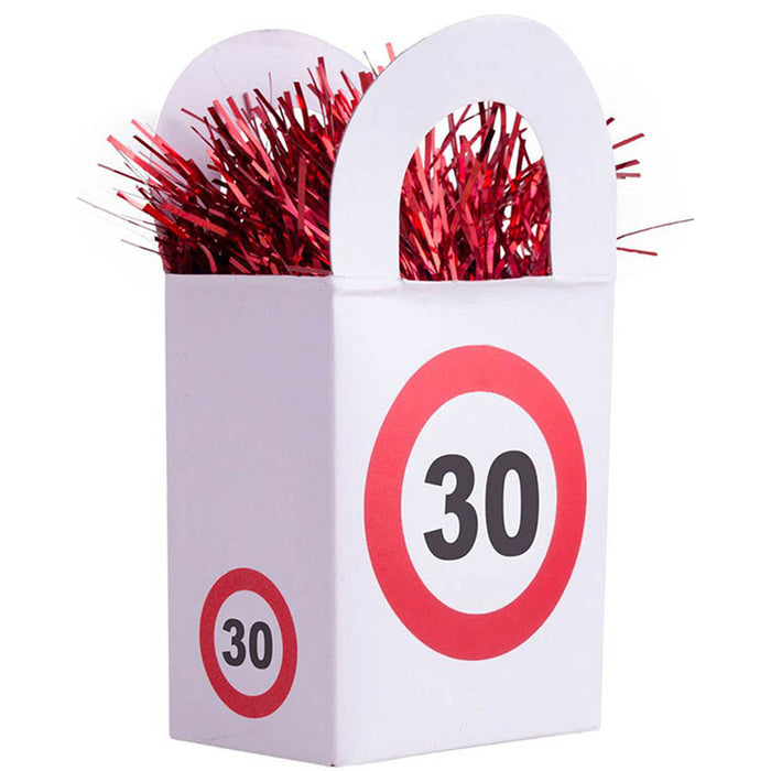 Ballongewicht 170g "Tüte Verkehrsschild #30"