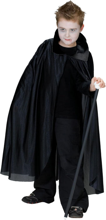 Kostüm Kid Cape Vampir lang mit Kragen Gr.152