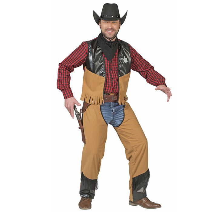 Cowboy Kostüm "Austin" für Herren | Braun - Wilder Westen