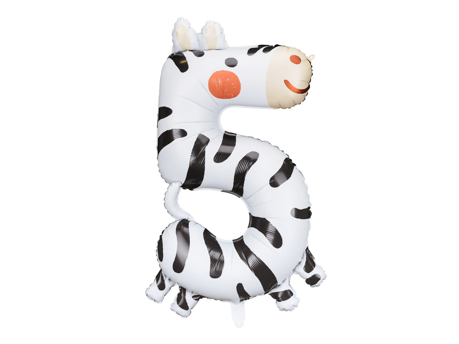 Riesenzahl #5 Zebra | ca. 68 x 98 cm