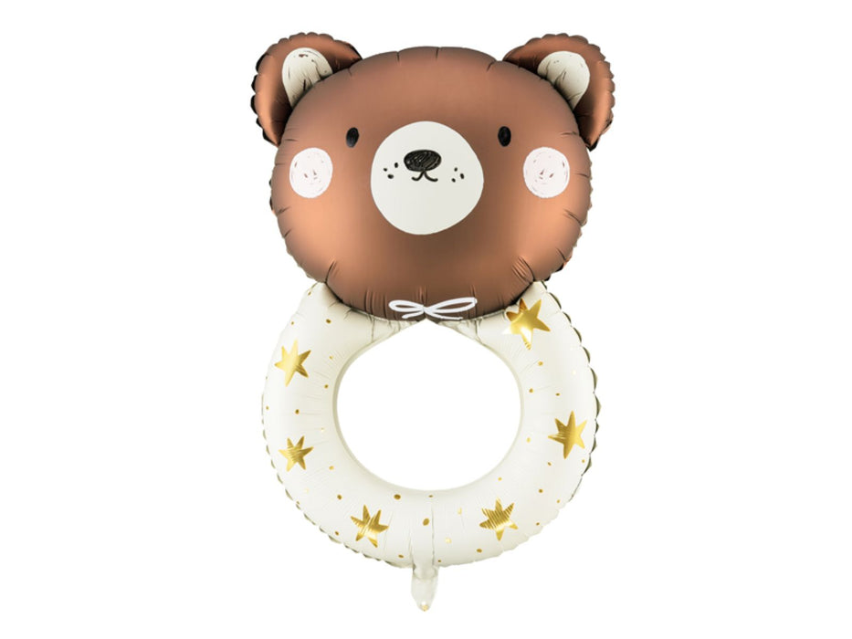 Shape Folienballon "Teddybär Rassel" | 61 x 88 cm
