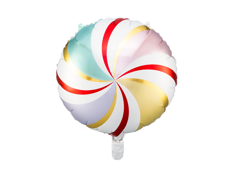 ABC Runder Folienballon "Candy" - Bonbon 35cm | Mehrfarbig