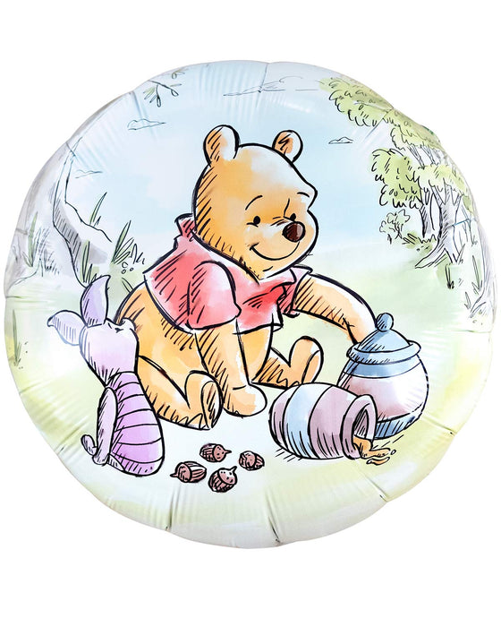 Loser Folienballon "Winnie Pooh" Rund | Ø 50 cm HF18