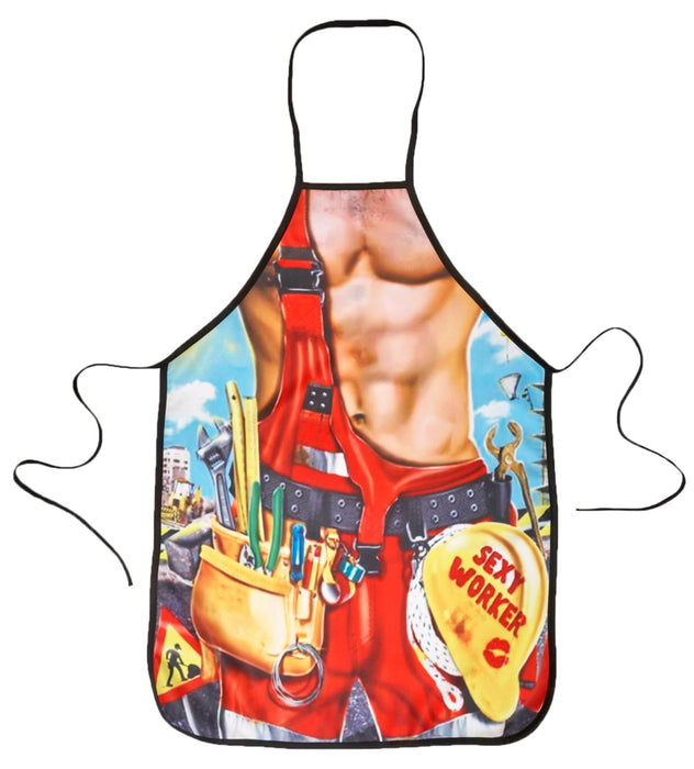 Grillschürze "Sexy Worker" Bauarbeiter | Einheitsgröße