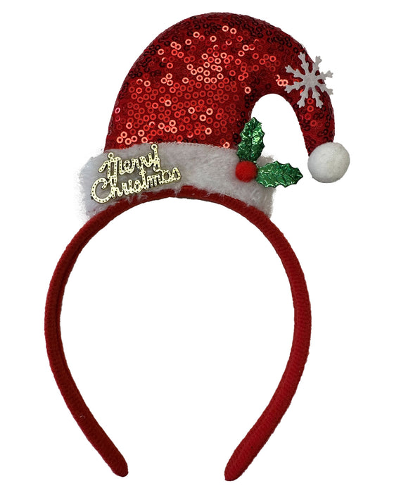 Nikolausmütze - Haarreif Weihnachtself 414027 | Rot Grün