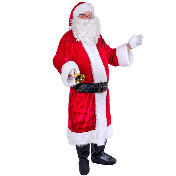 Nikolaus Weihnachtsmann Kostüm Set 3-tlg. | Rot Weiß