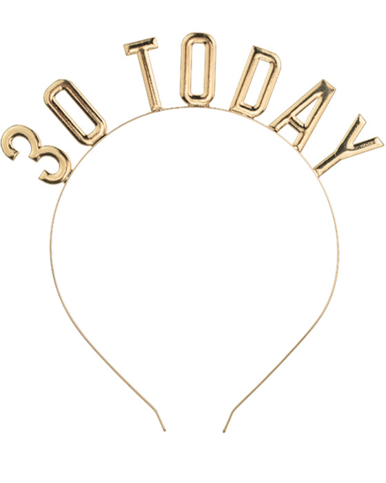Haarreif "30 Today" | Gold - Geburtstag
