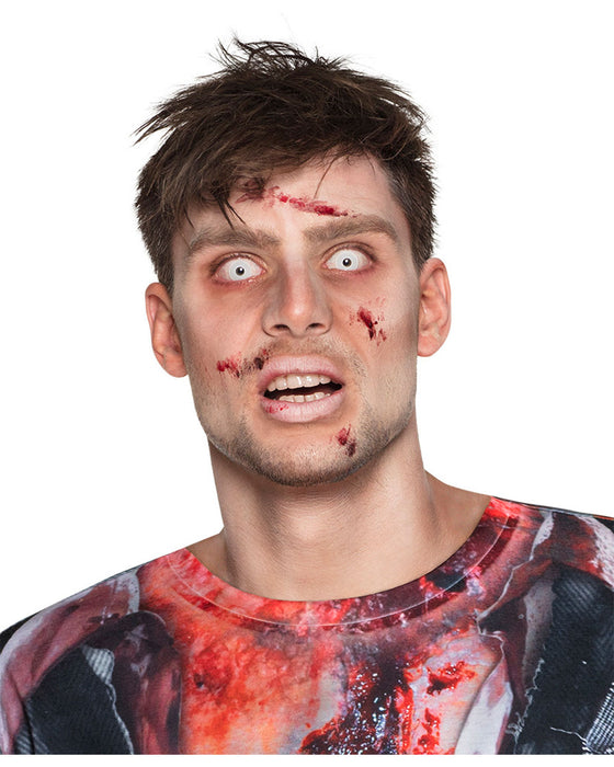 One Week Motiv Kontaktlinsen "White Zombie" | Weiß (w02)