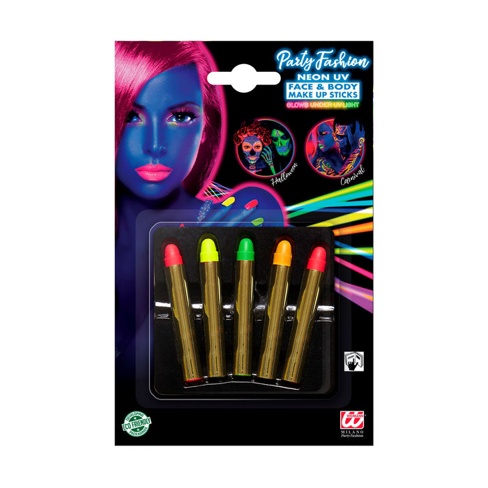 Neon UV-Licht Make-Up Stifte | Bunt