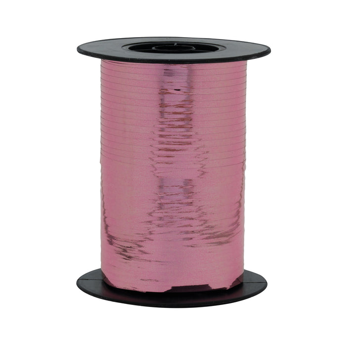 Geschenkband Polyband 5mm/250m Metallic Altrosa