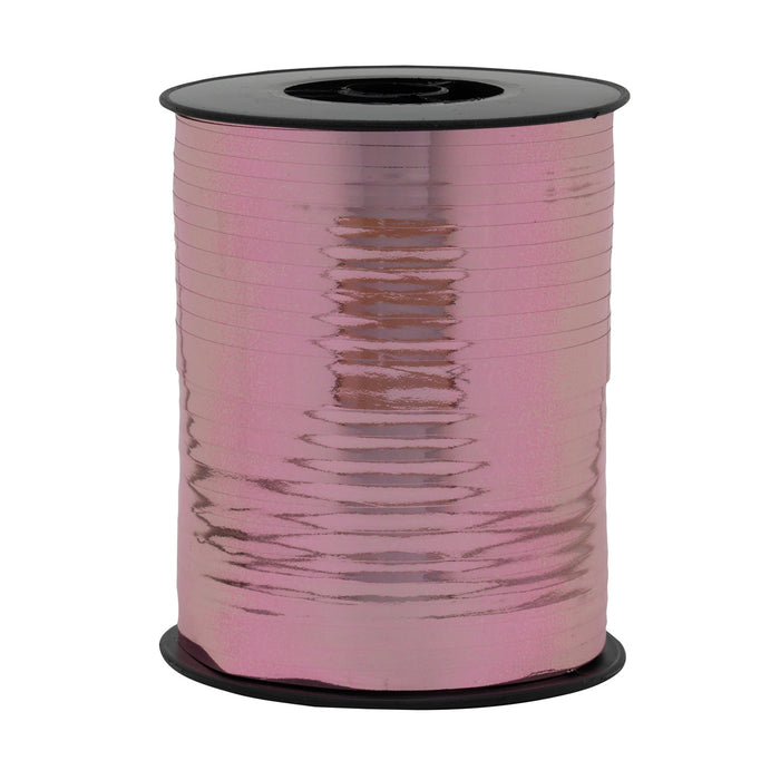 Geschenkband Polyband  10mm/250m Metallic Altrosa