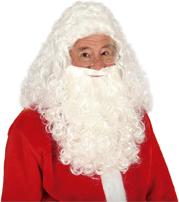 Weihnachtsmann Perücke mit Bart