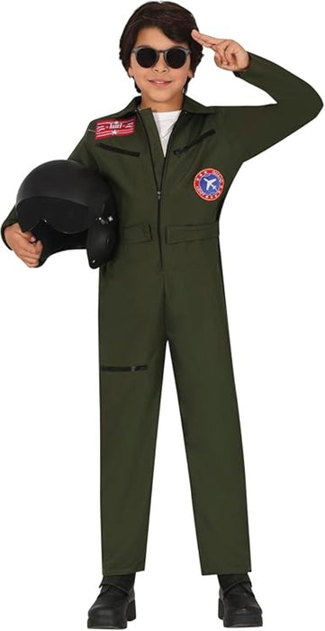 Kostüm Kid Pilot, Overall, 5-6 Jahre