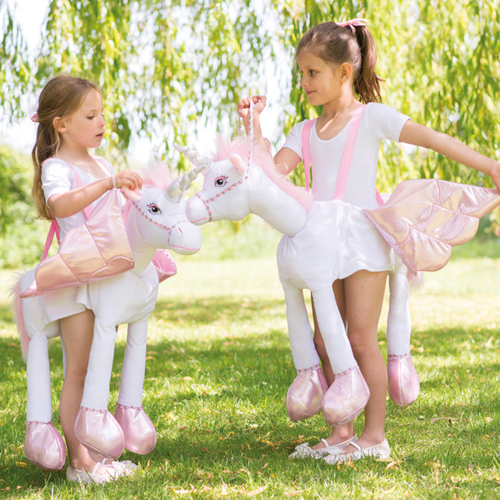 Einhorn Huckepack Kostüm mit Licht und Sound | 3 bis 5 Jahre
