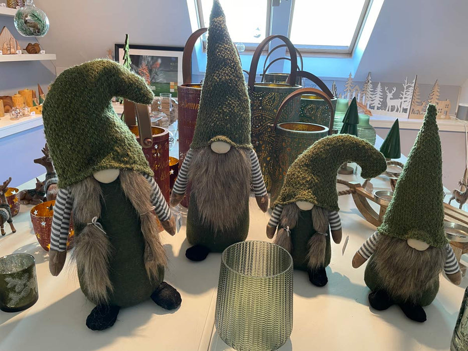 Dekofigur Wichtel "Friedbert" - 50 cm Grün | 10131 - Adventsdekoration Weihnachten