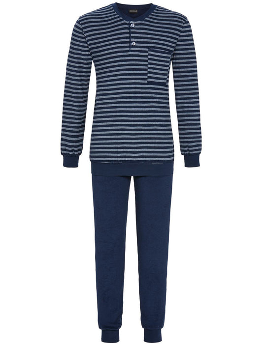 RINGELLA Herren Langarm Pyjama aus Stretchfrottee 2541224 | Night