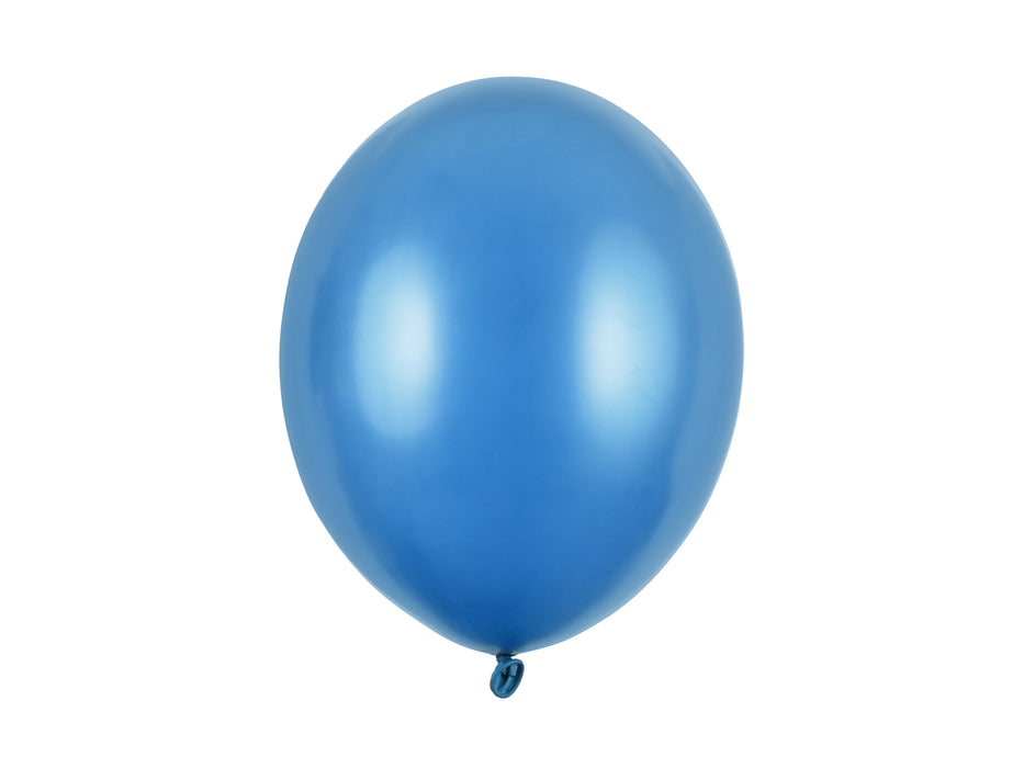 10 Stk. Luftballon Ø30cm "Uni Metallic" | Blau