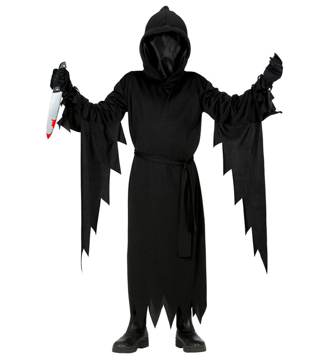 Halloween Kostüm "Sensenmann" für Kinder | Schwarz