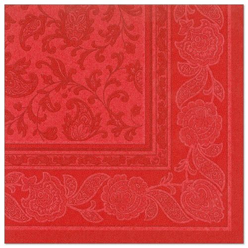 Servietten RC "Ornaments" 40x40cm/50Stk. | Rot