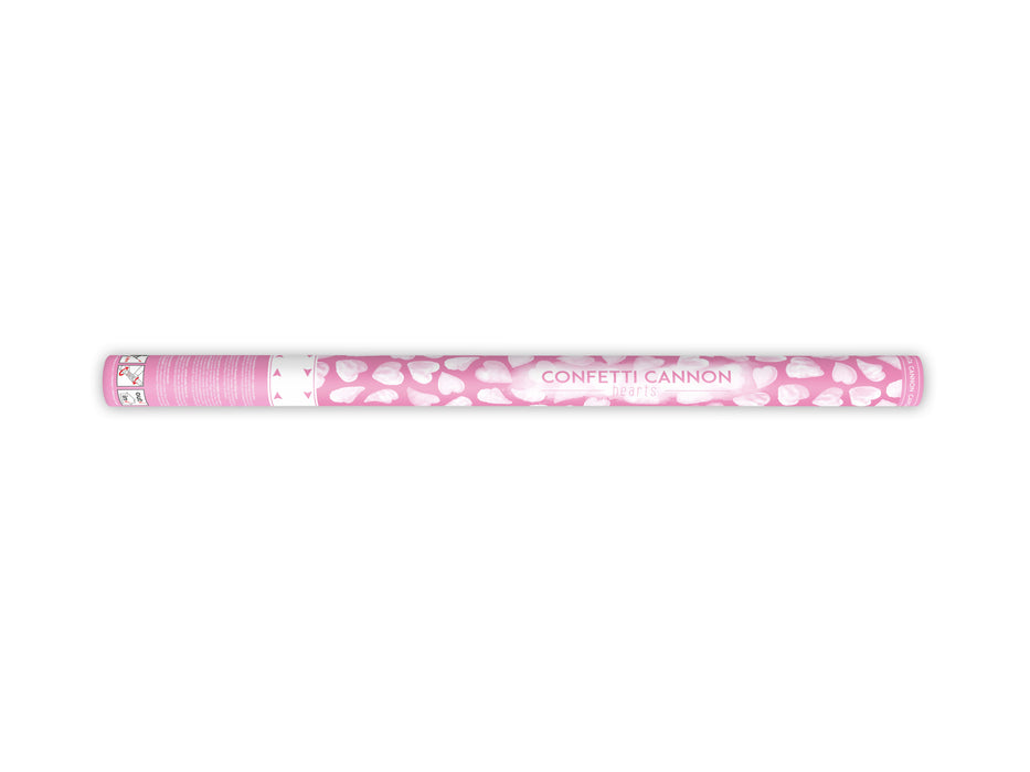 Konfettishooter Herzen 80cm Weiß
