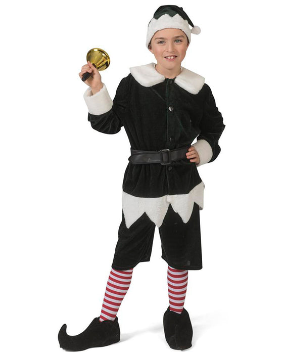 Weihnachtselfen Wichtel Kostüm "Charly" für Jungen | Grün Weiß