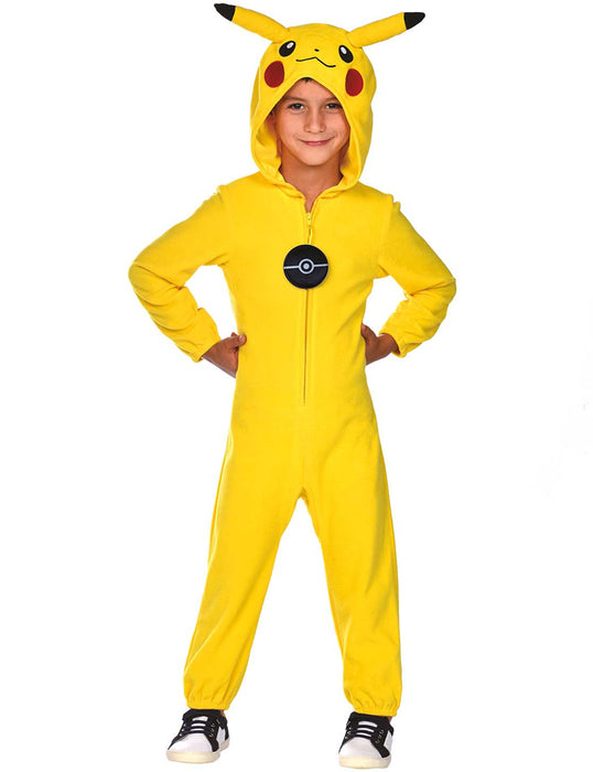 Pokemon Kinderkostüm "Pikachu" - Gelber Anzug | Tierkostüm Filmkostüm