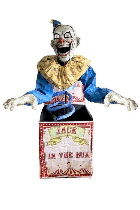 "Jack in the box" Clown - Animiert | 180 cm - Halloween Deko
