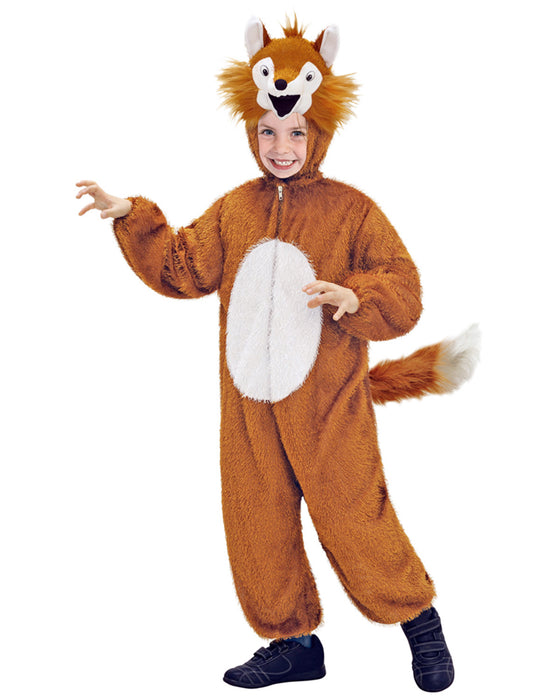Fuchs Tierkostüm für Kinder 6548 | Overall mit Kapuze