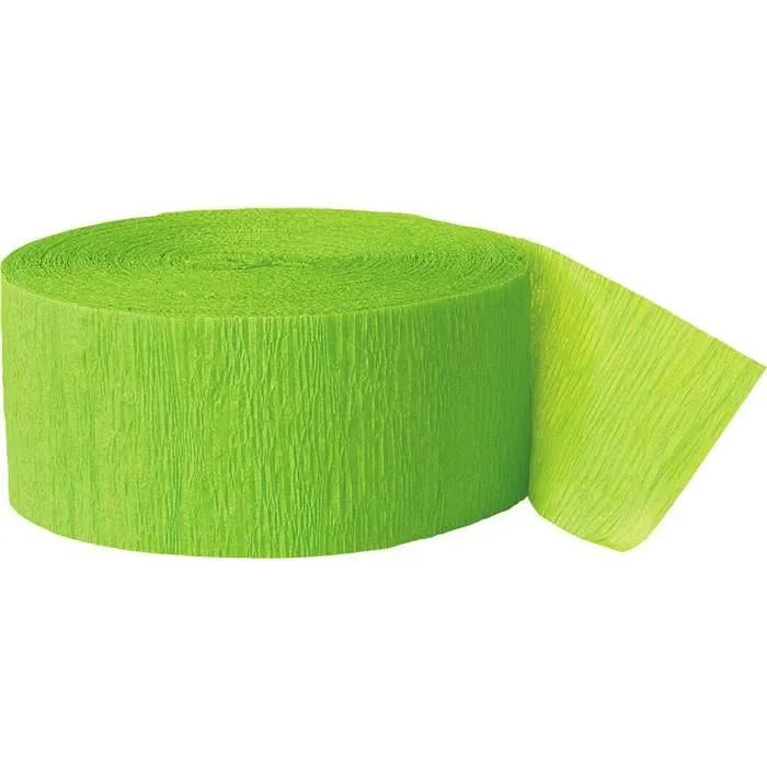 Kreppband Uni 25m Limettengrün