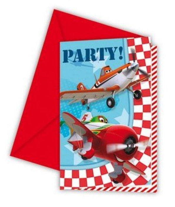 Einladung Disney Planes 6St.