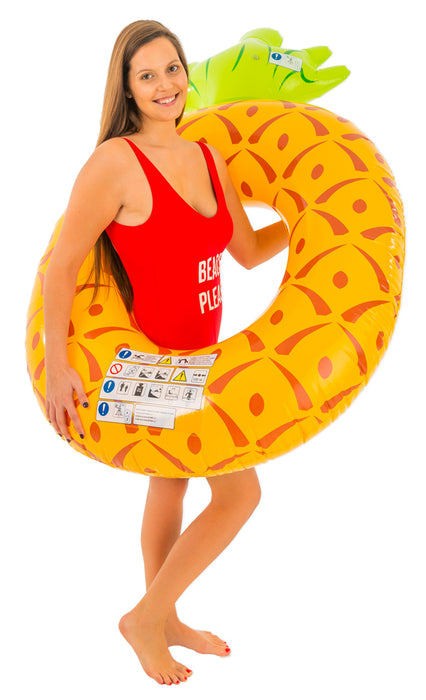 XXL Ananas Schwimmreifen 180 x 115 cm