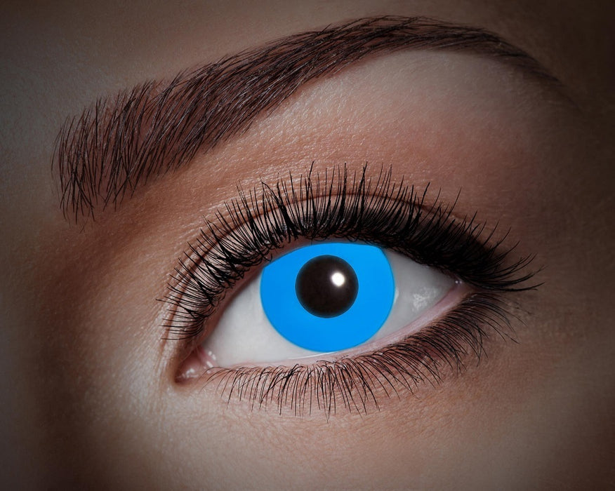 Eyecatcher UV Kontaktlinsen - Flash Blue U75 | Farbige 1-Monatslinsen