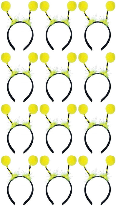 Bienen Haarreif zum Kostüm mit gelben Bommeln - Varianten