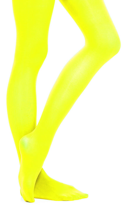Blickdichte Strumpfhose für Herren 40 DEN | Gr. XL Neon Gelb