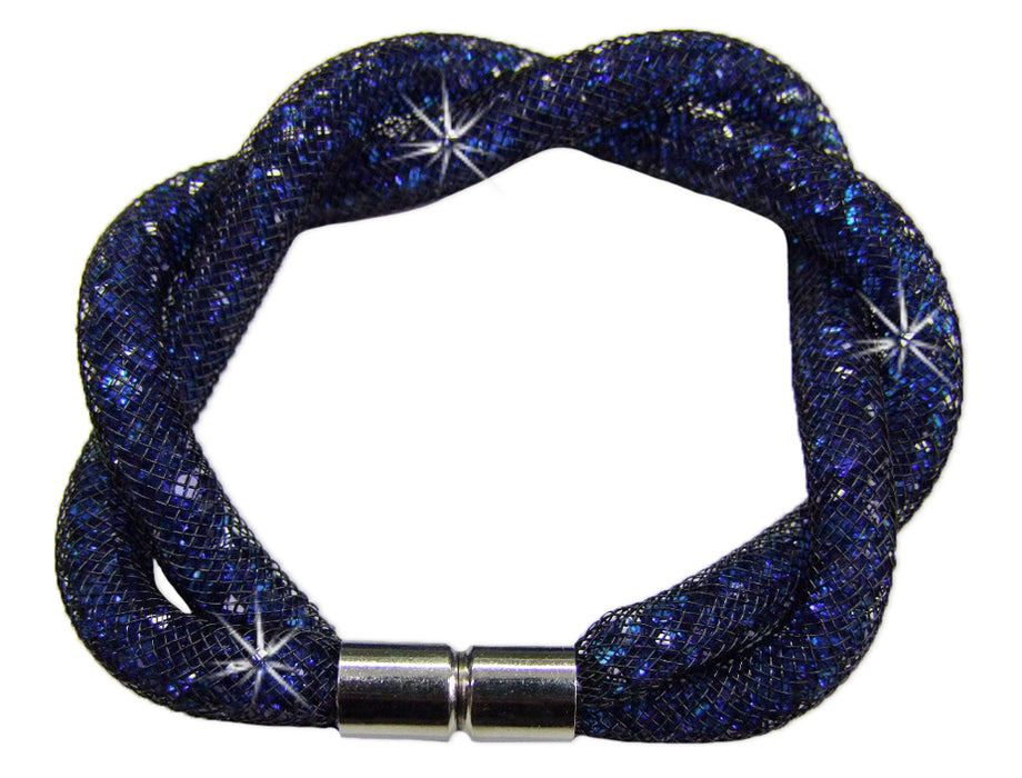 Stardust Armband zweireihig gedreht Blau