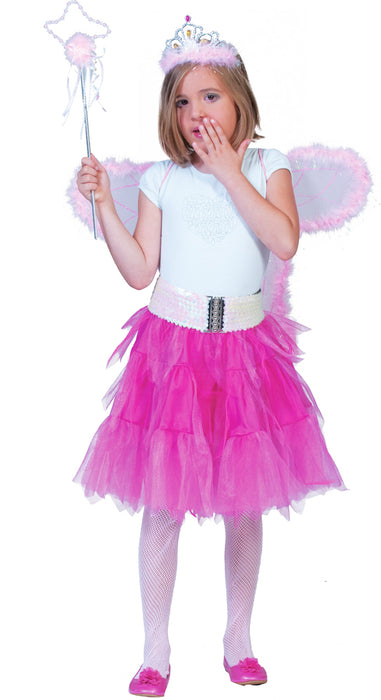Fantasie Kostüm Petticoat Tüllrock für Mädchen - Pink