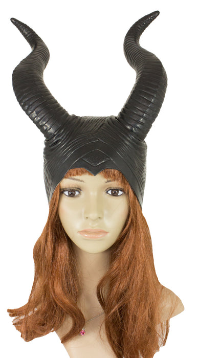 Haube mit Hörnern Dunkle Fee - Schwarz