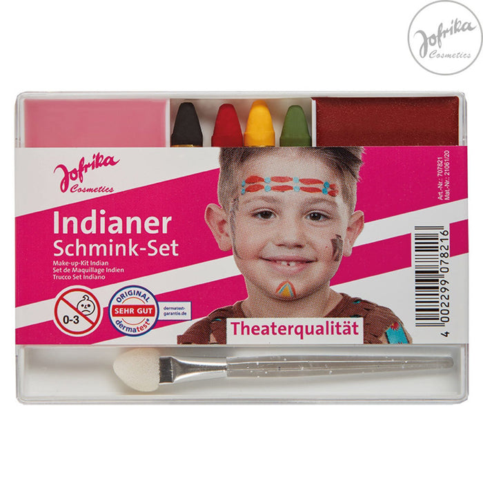 Jofrika Karneval Schmink-Set "Indianer" 707821 | Theater Qualität