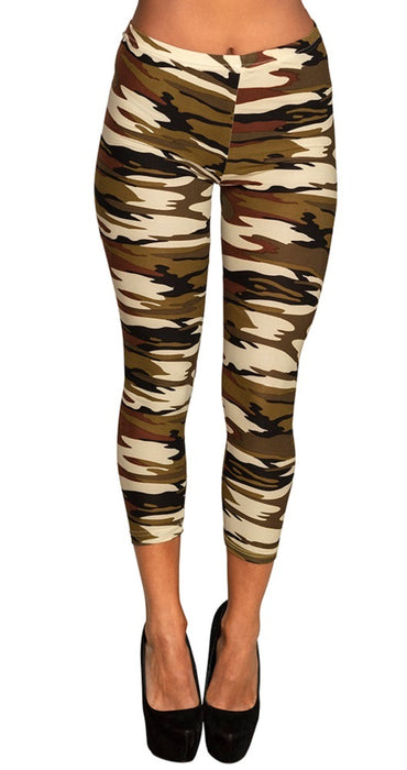 Army Camouflage Leggings für Damen Gr. M