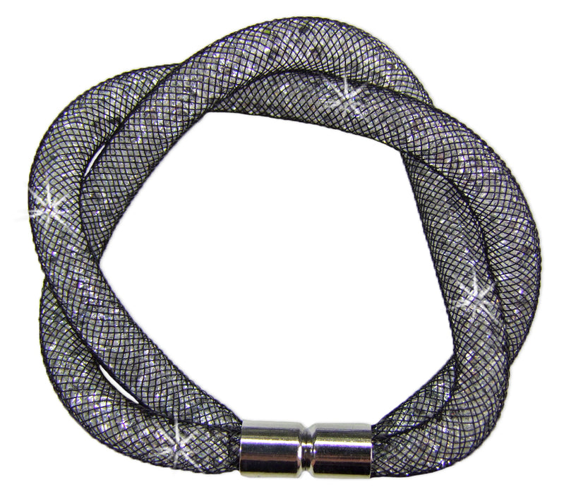 Stardust Armband zweireihig gedreht Weiß