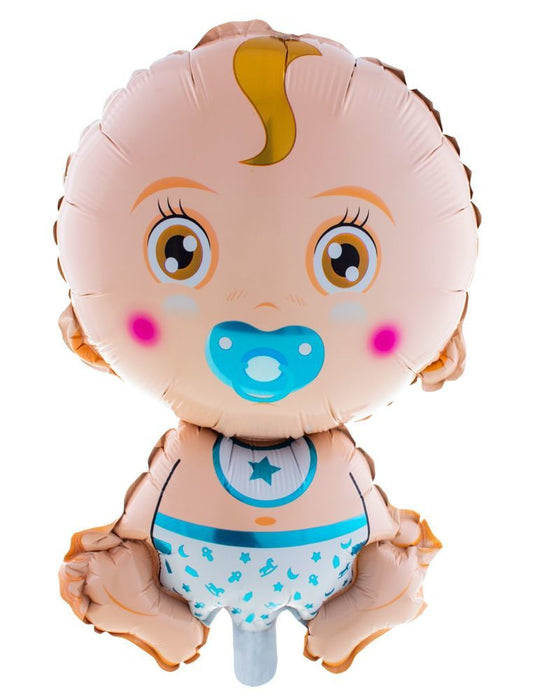 Shape Folienballon Baby Junge | 68 x 45 cm Babyparty Dekoration