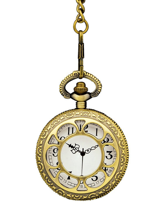 Antike Taschenuhr Altgold zum Steampunk Kostüm