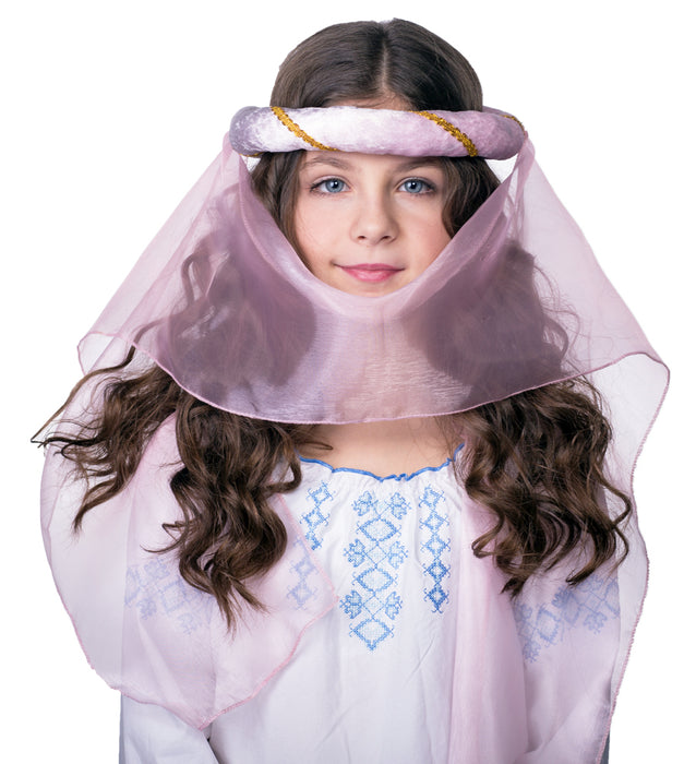 Mittelalter Haarband "Helena" für Mädchen | Kostümzubehör Burgdame - Farbauswahl