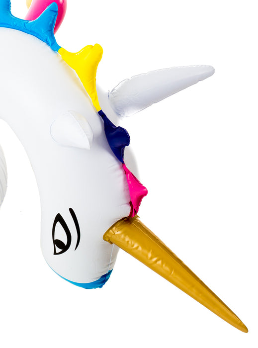 XXL Schwimmtier Regenbogen Einhorn  250 x 200 x 120 cm