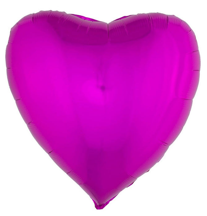 XL Folien Herz Luftballon 80,5 x 75 cm | Pink