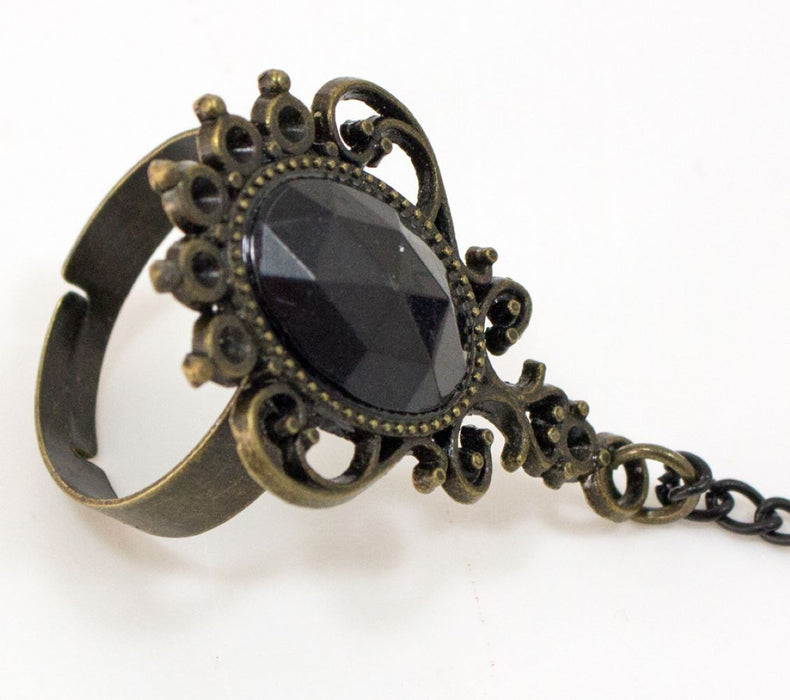 Kamee Armband mit Ring zum Barock Kostüm | Damen Schmuck