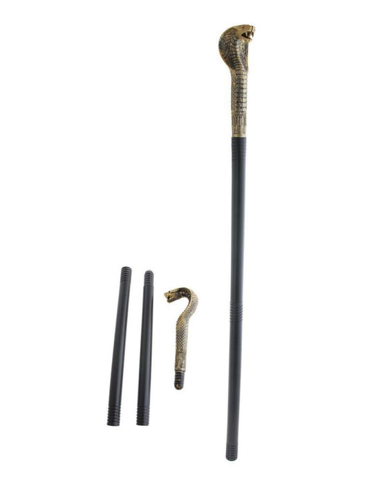 Gehstock aus Kunststoff | Schlangenkopf Pharonenstab - 82 cm