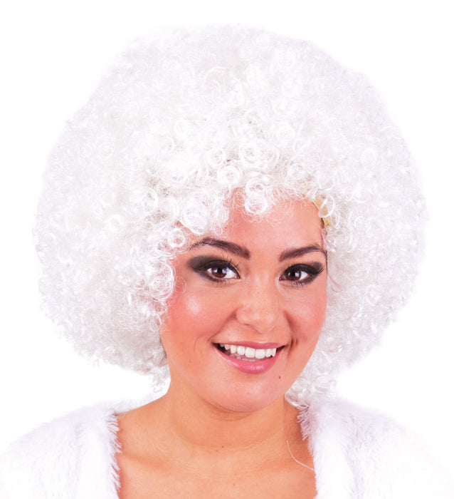 Afro Perücke Jayda - Weiß