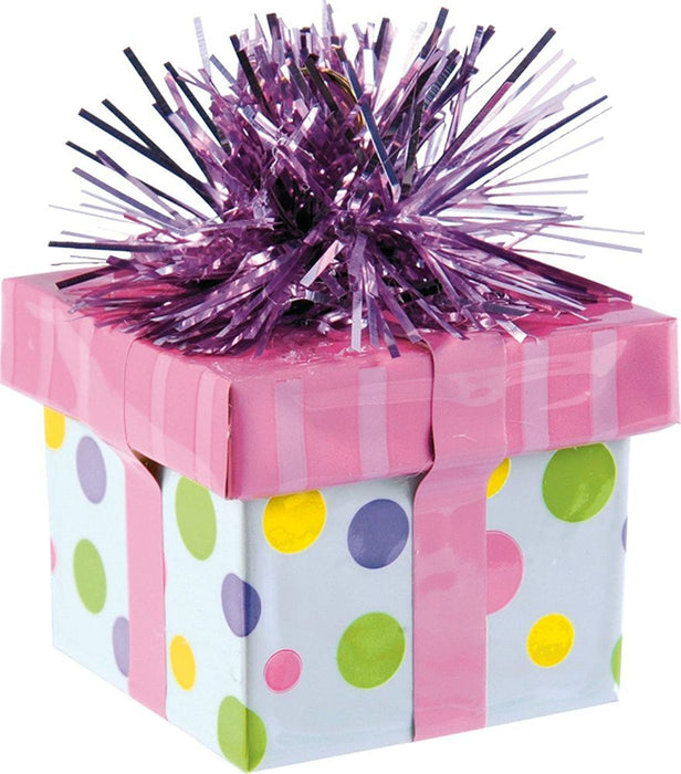 Ballongewicht "Geschenk" 170g - Rosa